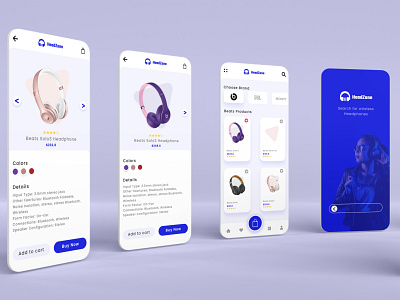 HEADZONE MUSIC app design headphone ui designs music app ui ui designs ux