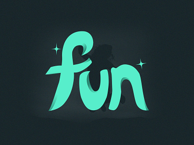 fun fun logo typography
