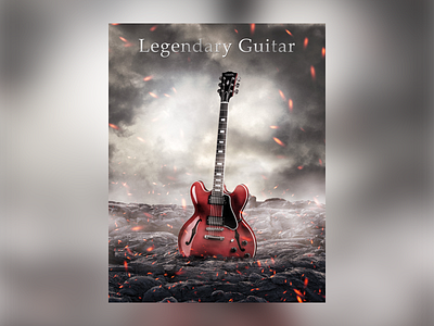 Legendary Guitar es335 guitar photoshop retouch retouching