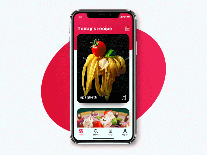 Recipe App Interaction animation app cooking gif interaction ios iphone x motion recipe tomato ui ux