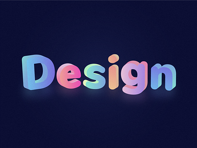 3D logo design