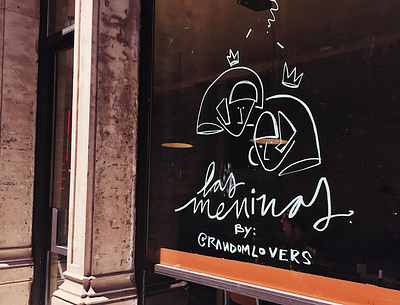 Meninas branding illustration typography