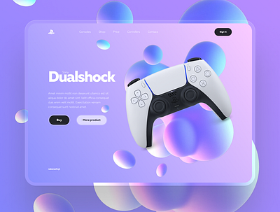 Sony Dualshock branding design product ui ux