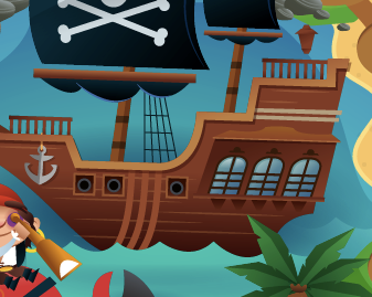 Yarghhh game mightyfineco pirate ship vector