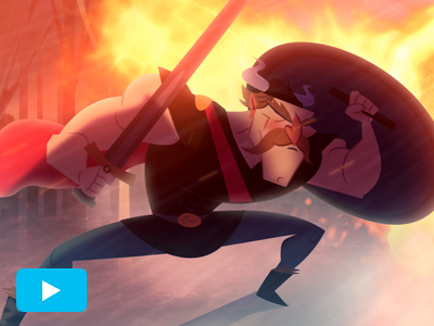 Fivestone ID : Viking animation viking id vector aftereffects flames illustration