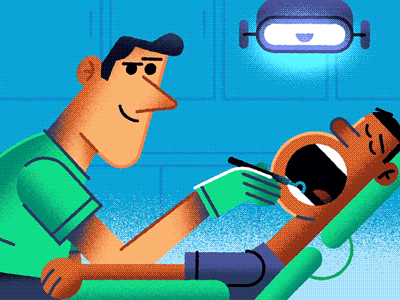 Dentist Gif 1 animatedgif animation dentist gif illustration