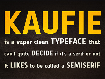 Kaufie Typeface clean creativemarket font type design
