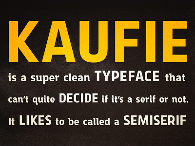 Kaufie Typeface