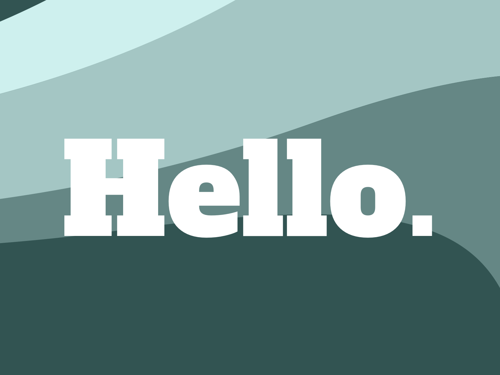 hello 01 by Nick Cottrell on Dribbble