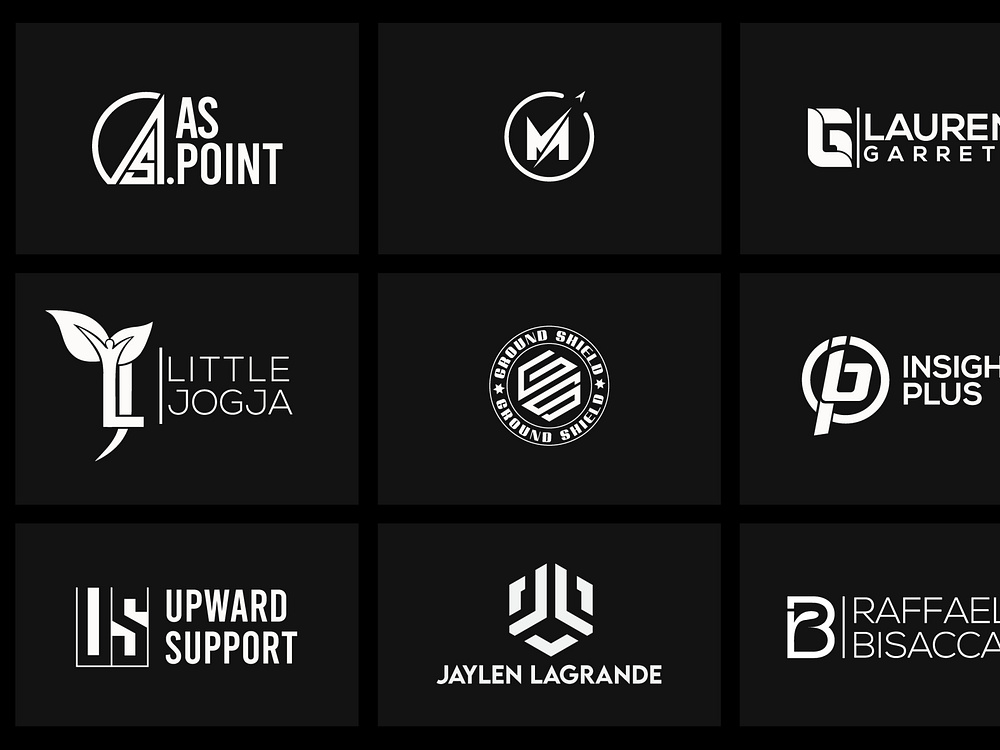 I will do unique monogram initial logo design with 3 concepts 3 by MD