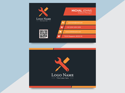 unique creative minimalist business card design elegant