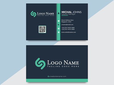 unique creative minimalist business card design elegant