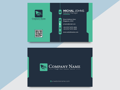 unique creative minimalist business card design elegant