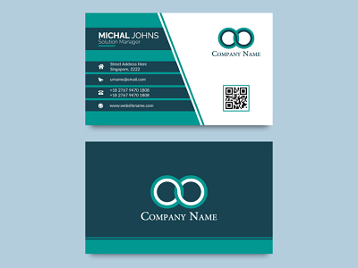 unique creative minimalist business card design contact