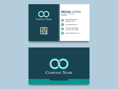 unique creative minimalist business card design concept