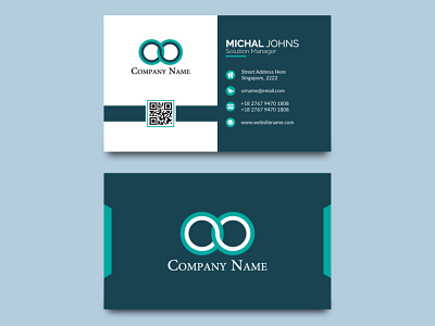 unique creative minimalist business card design concept