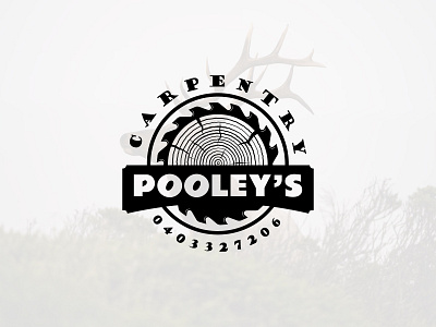 Carpentry Pooley's logo design