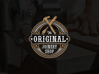 The Original Joinery Shop Logo Design In Vector Format sign