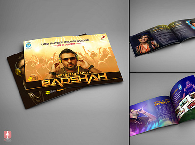 Music Event Brochure branding design brochure design brochure mockup design graphicdesign mockups photoshop singers