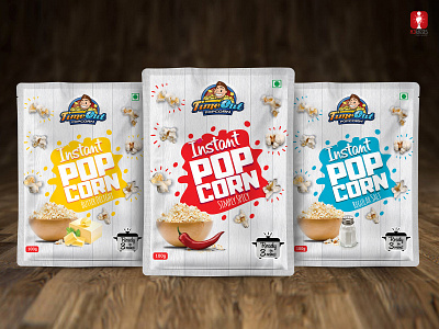 Instant Pop Corn Package branding design design graphicdesign mockups outofbox package design photoshop popupdesign