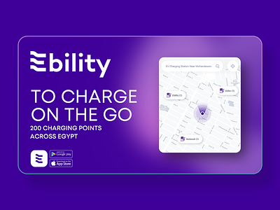 Ebility app campaign app billboard campaign design electric car mobile outdoor product design