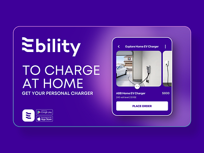 Ebility app campaign automotive campaign electric car ev graphic design ui