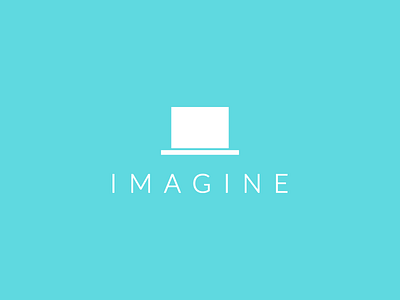 Imagine logo advertising brand hat imagine laptop logo magician