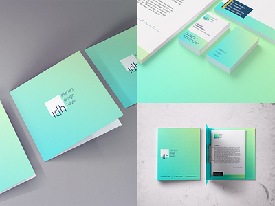 IDH Prints brand business card catalogue design folder print