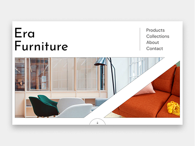 Era Furniture - Hero concept figma furniture hero hero section minimal shapes