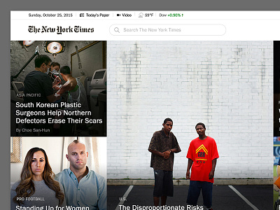 New York Times Redesign (24 hr challenge) magazine new york times nyt redesign website