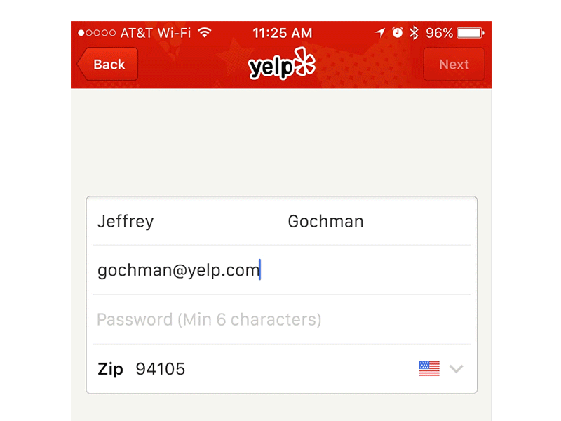 Password Strength feedback animation password mobile