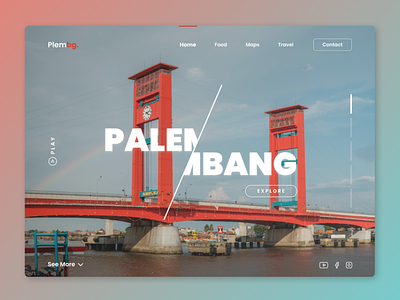 Palembang Web Design city palembang pempek uidesign uiux webdesign website design