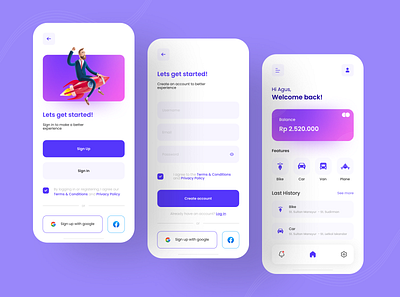 Anterin App - Sign Up Screen delivery driver app login login design login screen mobile mobile app mobile design mobile ui sign up signup ui uidesign uiux