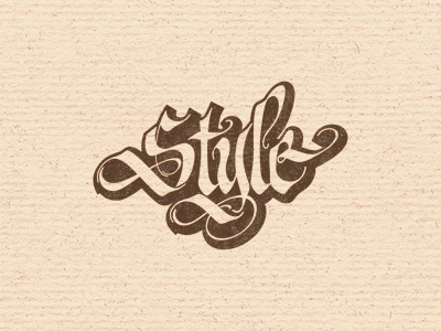 Style calligraphy lettering logotype