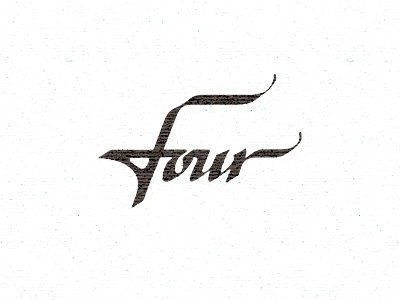 Four calligraphy logotype