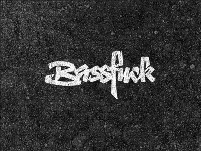 Bassfuck calligraphy lettering logotype