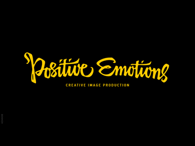 Positive Emotions calligraphy logotype