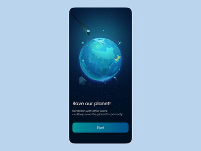 Eco-friendly Concept - Recycling Application android animation app design eco eco friendly facilities habits ios mobile app mobile design recycle recycling save planet sort sorting ui ux