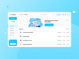 Cloud File Manager by Alexander Kontsevoy for Ronas IT | UI/UX Team on ...