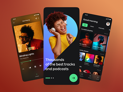 Music Streaming Mobile App by Alexander Kontsevoy for Ronas IT | UI/UX ...