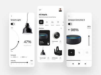 Smart Home App app design home automation house ios ios design ios ui mobile app mobile design mobile ui mobile ux remote control smart smart device smart home smart home app smart home mobile smarthome smarthome app ui ux