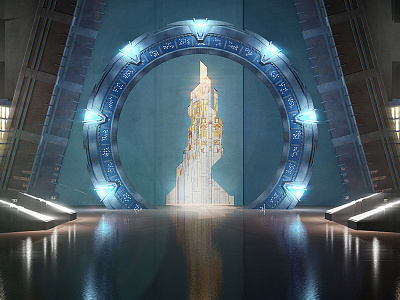 Stargate Atlantis Gate | 3D model 3d atlantis benda dribbble invite ios model realistic stargate starwars ux