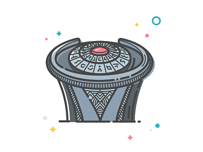 DHD | Stargate atlantis benda dribbble flat icon invite ios pastel stargate starwars ux