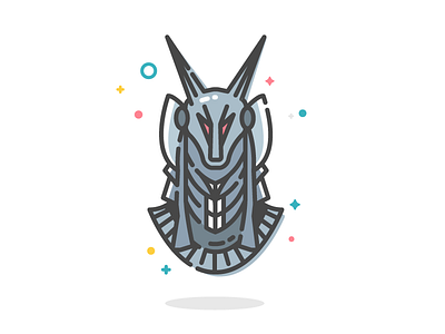 Ra's Jaffa | Stargate atlantis benda dribbble flat icon invite ios pastel stargate starwars ux