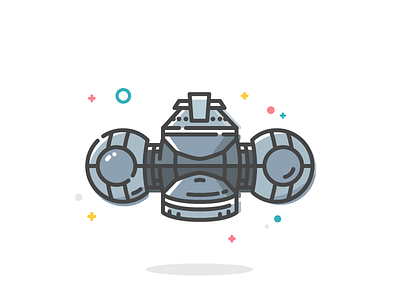 Naquadah Bomb | Stargate benda dribbble flat icon invite ios naquadah pastel stargate starwars ux