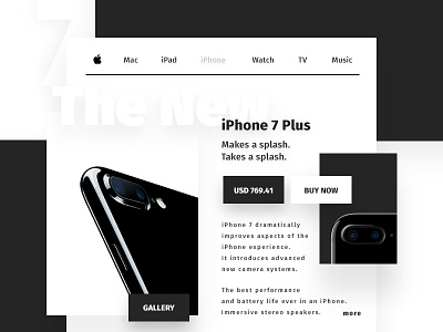 Apple iPhone | Product Webpage apple benda design dribbble invite ios iphone landingpage product ux website