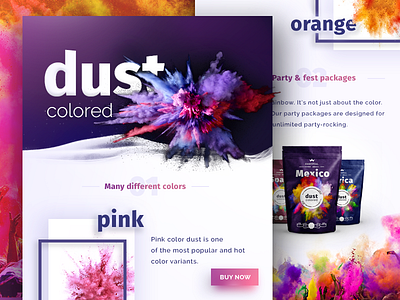 Color Dust/Burst | Landing Page