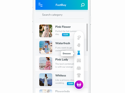 Fastbuy | Mobile App benda dribbble eshop fashion fastbuy filipbenda gradient interface invite ios iphone ux