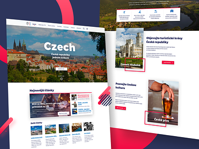 Landing Page Concept | Czech benda country czech design dribbble filipbenda gradient illustration interface landing ux