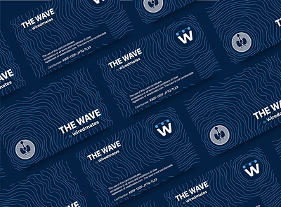 The Wave Card branding design illustration logo typography ui ux vector web